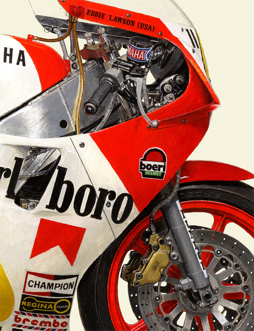 Photo: 1984 YAMAHA YZR500 (0W76) - Marlboro Yamaha Team Agostini 