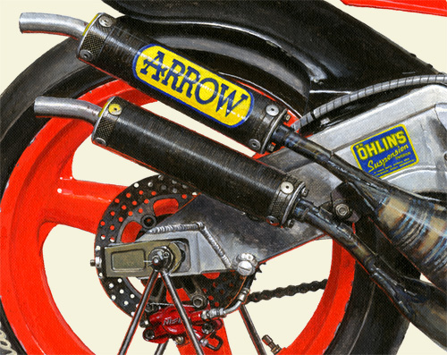 Photo: 1988 YAMAHA YZR500 (0W98) - Marlboro Yamaha Team Agostini 